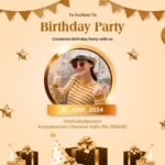 birthday celebration invitation template