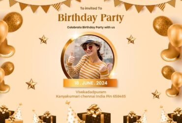 birthday celebration invitation template